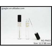 Encantador y transparente plástico redondo Mascara tubo AG-PM15, empaquetado cosmético de AGPM, colores/insignia de encargo